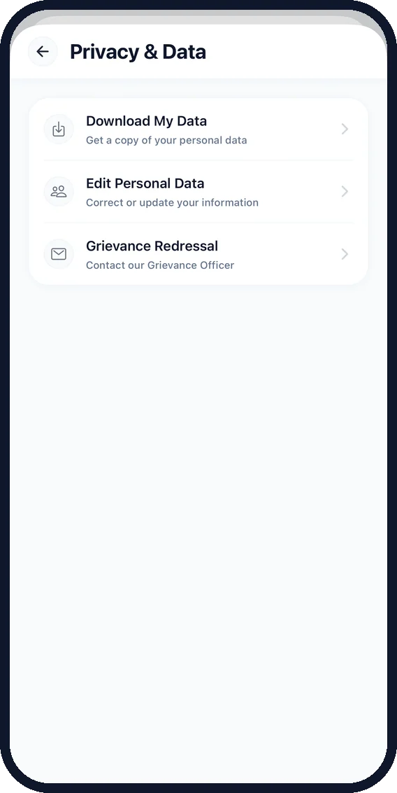 Privacy & data controls